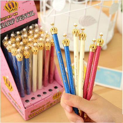 alloy crown ballpoint pens kawaii stationery bulk ballpen novelty ball-point pens office stationery accessories 20pcs/lot ARC123