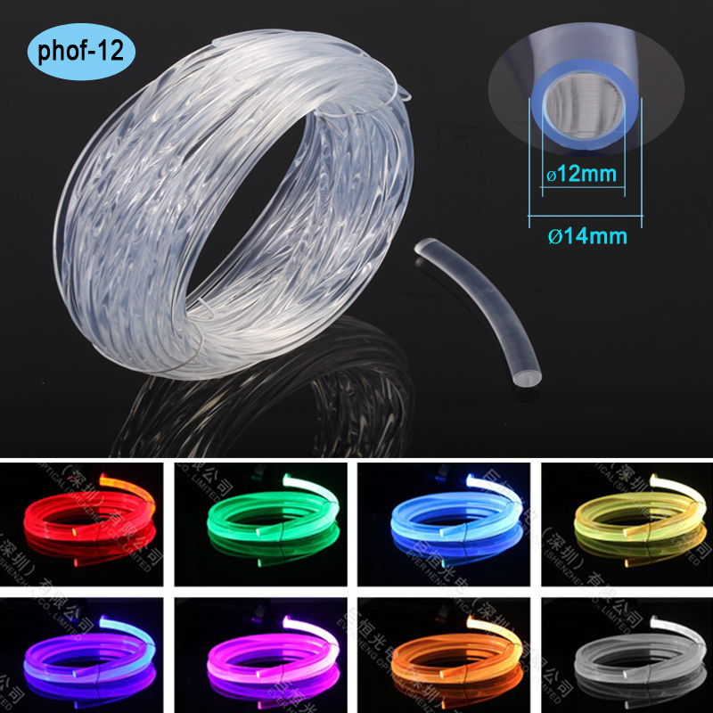 Anti uv 12.0mm underwater swimming pool led fiber optic light rgb color