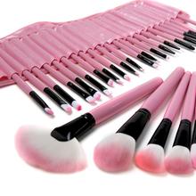 Woman’s Pink 32 Pcs Make Up Tools Pincel Maquiagem Professional Superior Soft Cosmetic Makeup Brush Set Kit + Pouch Bag Case
