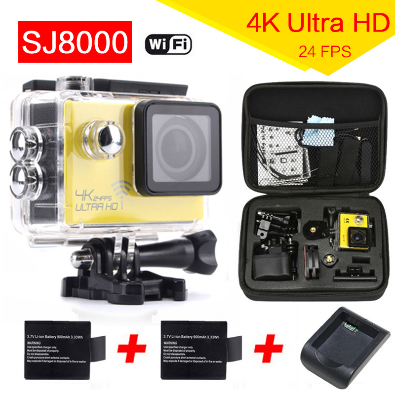 gopro hero 4 style Novatek96660 WiFi Sports Action Camera 4K 24fps 30M Waterproof DVR 2.0'' LCD Diving Helmet Cam Car camcorder