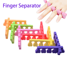 2 Pcs Finger Toe Separator Nail Art DIY Tool Manicure Pedicure Feet Care Sponge Separator Foot Care Little Toe 2016 New Sale