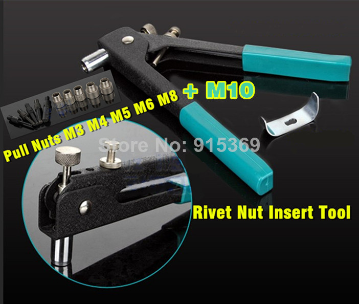 M3 M8 M10 300PCS Rivet nuts Tool KIT Rivet gun Alu rivet nuts