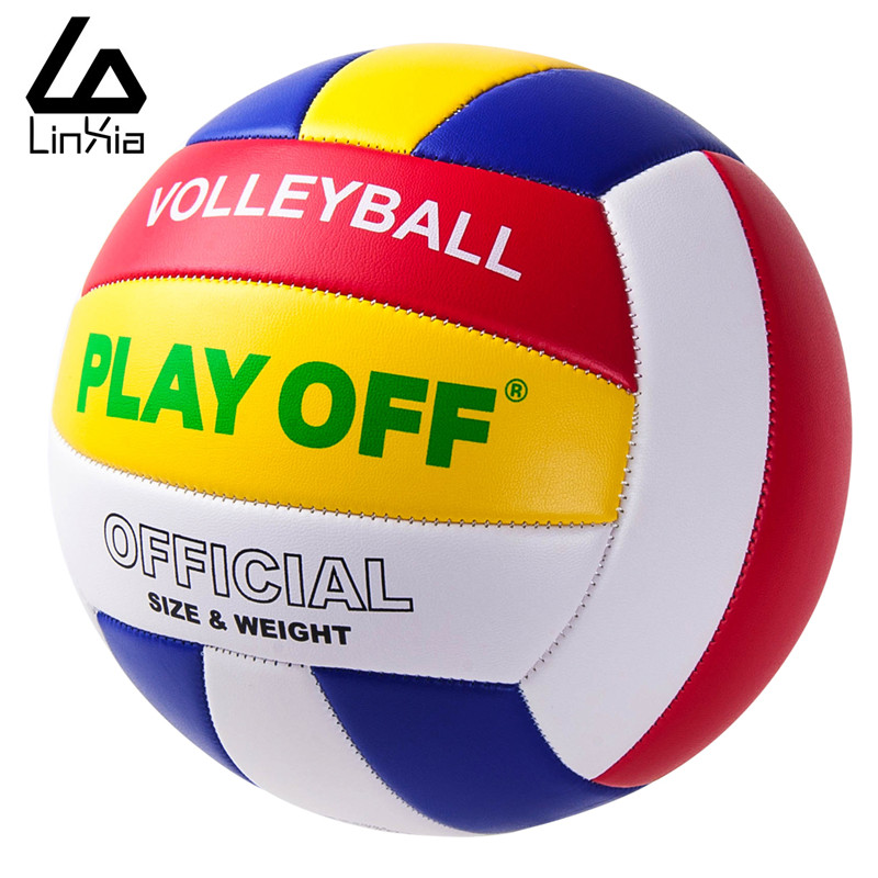 Outdoor Sand Beach Volleyball Game Ball Thickened Soft PU Leather