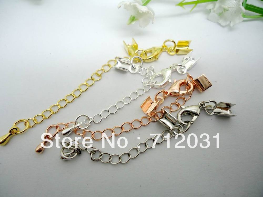 Jewelry cord accessories craft chain end caps for necklace
