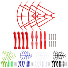 Syma X5HW X5HC Spare Parts Set 4 x Landing Gear + 4 x Blade Propeller + 4 x Protect Ring + 8 x Screws for RC Quadcopter Drone