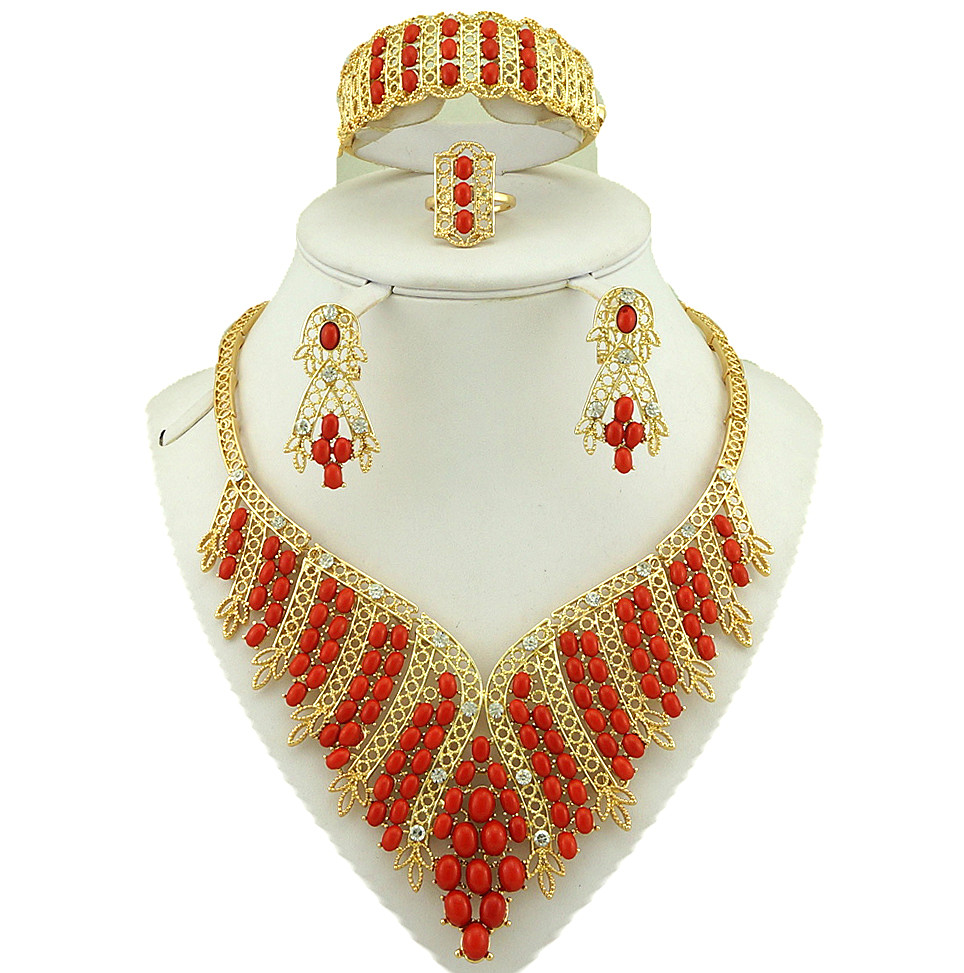 Buy 18k gold wholesale price fashion fine jewelry sets african jewelry sets