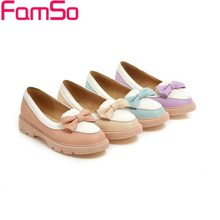 big Size34-43 2016 New Fashion Women Spring Autumn Flats Shoes Round toe Platforms Shoes 4Colors Casual Shoes Ankle Boots FS368