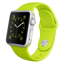 5 color silicone strap & sports band for apple watch 38mm 42mm watchband