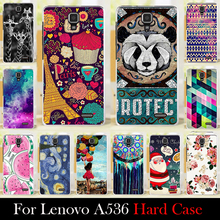 For LENOVO A536 Case Hard Plastic Mobile Phone Cover Case DIY Color Paitn Cellphone Bag Shell Shipping Free