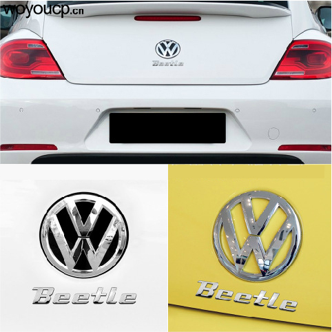 New product auto spare parts car accessory New beetle logo beetle letter bagde beetle emblem chrome