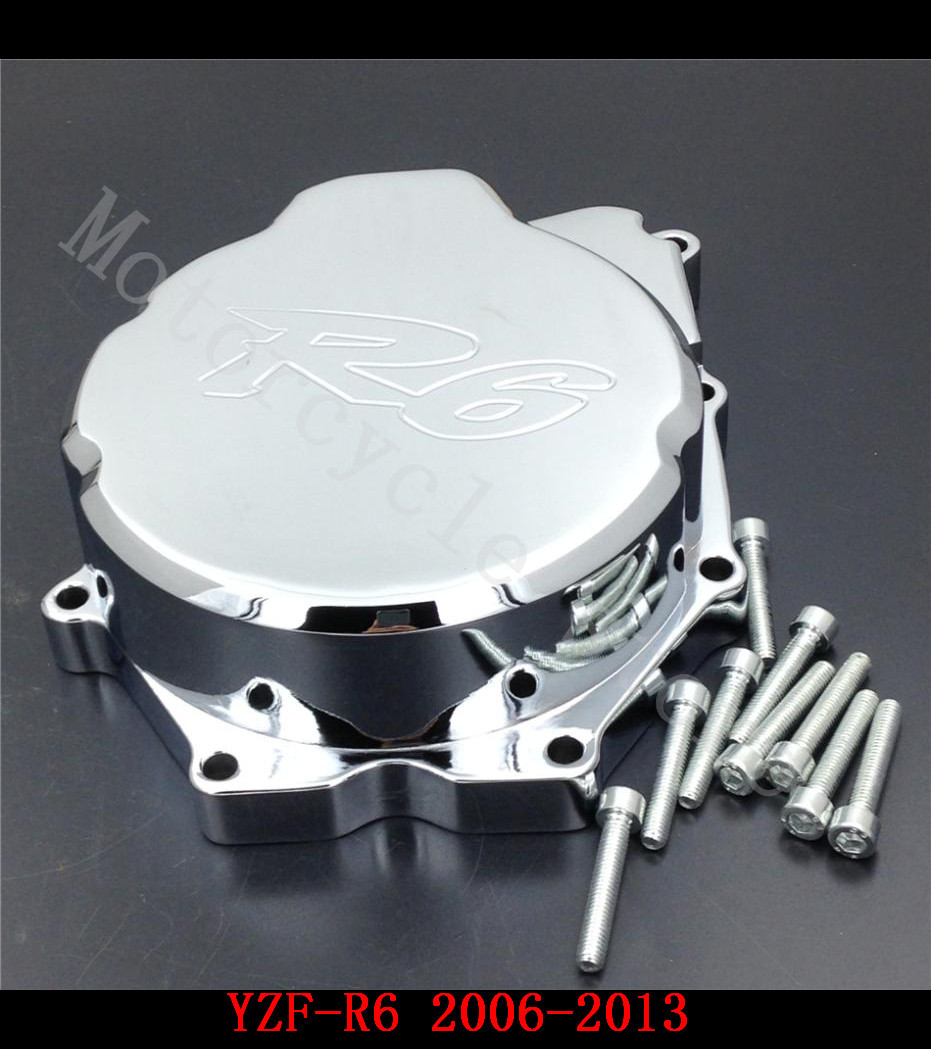 Фотография Fit for Yamaha YZF-R6 YZF R6 2006-2013 Motorcycle Engine Stator cover Chrome left side