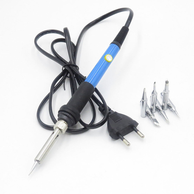 EU 220V/110V 50W Adjustable Temperature Electric Iron Gun Welding Soldering Iron Tool With 6pcs Iron Tips