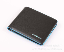 SALE High Quality PU Leather Men Wallet Short Paragraph Designer Brand Men Wallets Fashion Colored Border