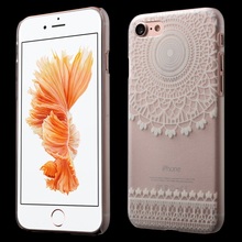 for iPhone 7 4.7 inch Hard Mobile Phone Bag Plastic Translucent Phone Cases for iPhone 7 4.7 inch Cover – Characteristic Flower