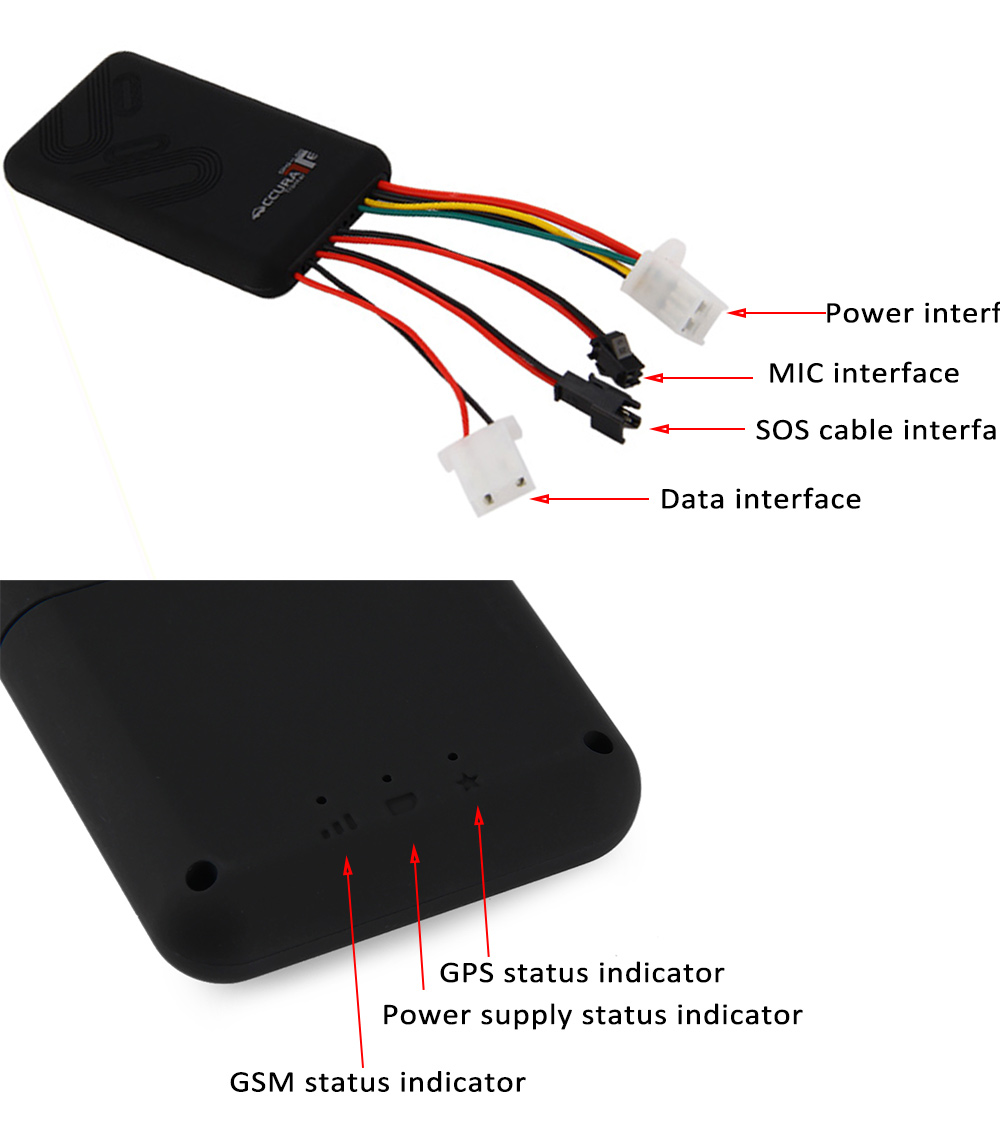 GT06 GPS SMS GPRS Vehicle Tracker Locator Remote Control Alarm