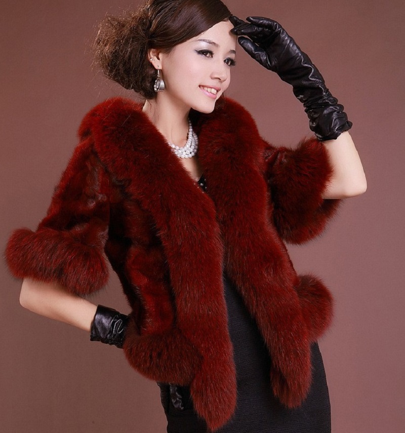 New Arrival Faux Fox Fur Vests Women Coat Fashion Winter Faux Fur Coat Female Mink Coat Dress Shawl Cape Women Vest Fur Cloak