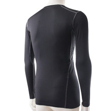 Men Tight Long sleeved Wicking Exercise Treadmill T shirts sweat clothes Tee Shirt Slim Fit Quick