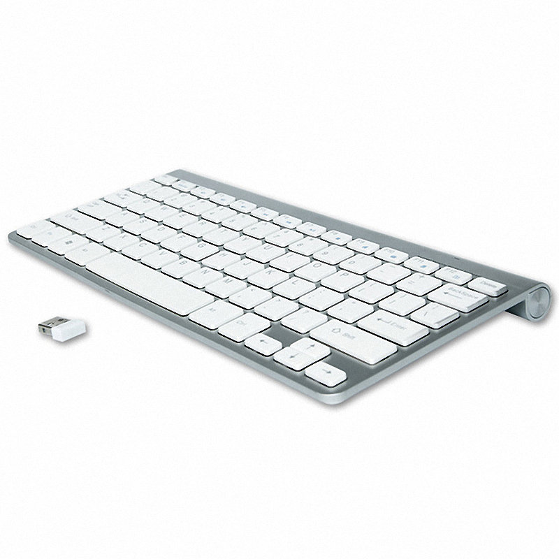 Portable Mute Keys Keyboards 2.4G Ultra Slim Wireless Keyboard Scissors Feet Keyboard for Mac Windows XP 8 7 10 Vista TV Box