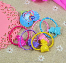 20 Pcs Hairband Kids Elastic Hair Bands Tie Elastic Children Rubber Carton Round Ball High Quality
