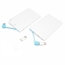 Ultra Thin Power Bank 2600mAh Portable Charger Backup External Battery Mobile USB Emergency Powerbank for iphone HTC Phones