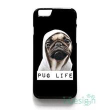 Fit for iPhone 4 4s 5 5s 5c se 6 6s 7 plus ipod touch 4/5/6 back skins cellphone case cover PUG LIFE