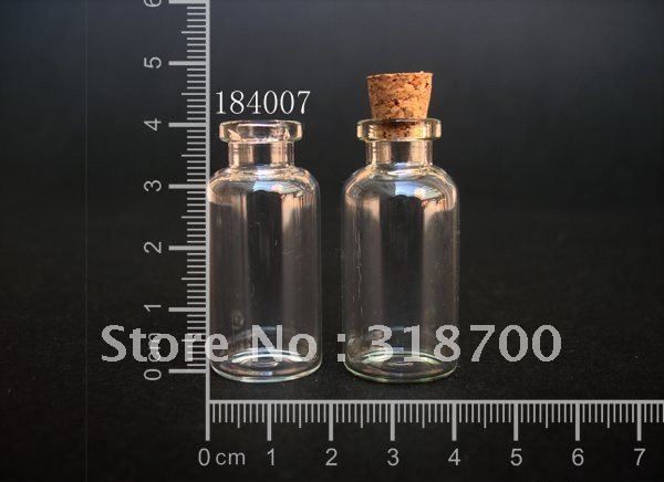 (DHL)Free Shipping -5ml mini glass bottle with cork,small sample vial,wishing bottle,glass vial