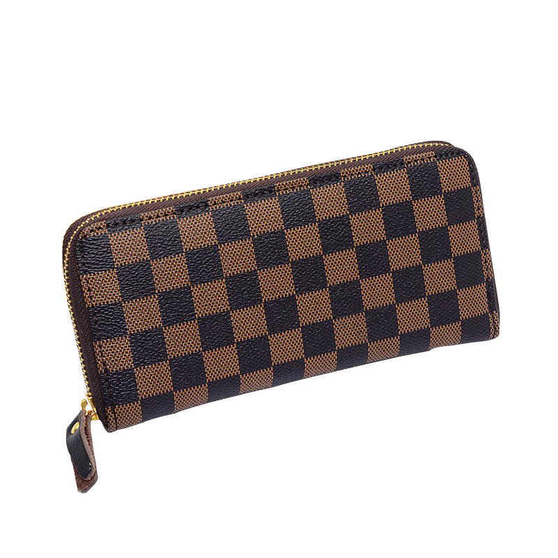 2015 Classic Plaid Zipper Small Women Wallets Famous Brands Women Wallet Designer Handbags ...