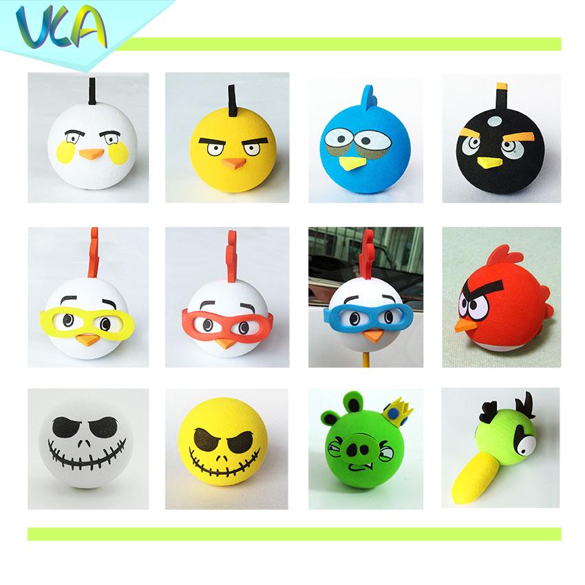 thumbnail image 2 of Star Adorable Cute Cartoon Antenna Balls Eva Foam Aerial Toppers Decoration Car Styling Roof 2 of 11