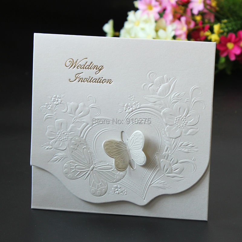 3d butterfly wedding invitations