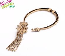 2015 New Arrival Luxury Statement Mental Flower Necklace Women Hotsale Jewlery Good Quality Jewelry 4581