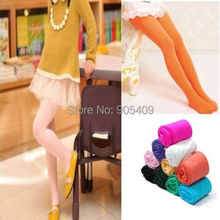 Factory price New Sweet Candy Color Kid Girls Velvet Legging Stretch Leggings Pants Stockings 12 Colors