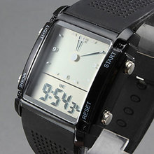Fashion Men Sports Watches Electronic 2014 New Military LED Digital Watch 30M Waterproof Silicone Band Quartz Clock  Free Box