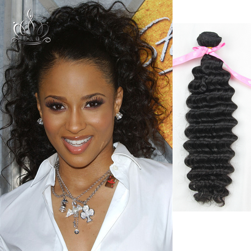 Elegant Hair Products Brazilian Deep Wave Virgin Hair 100% Unprocessed Brazilian Deep Curly Virgin Hair  3pcs/Lot