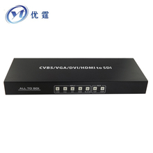 Free shipping ALL to SDI Scaler Converter Composite VGA DVI HDMI signals to 3G SDI switcher vga to sdi dvi to sdi cvbs to sdi