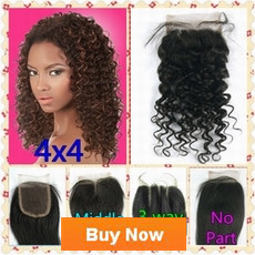 Brazilian Hair Peruvian Hair 3 way part middle part free part No part silk closure hair peices Queen hair products new star Seven days beauty deep wave Lace Closure Human Hair Closure Top Closure Bleached Knots(1)