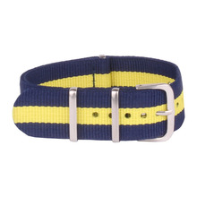 Navy Yellow 22 mm nueva alta calidad de la otan Nylon correa correa del reloj band envío gratis wach