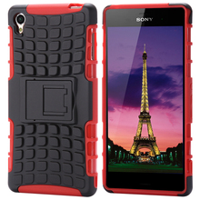 For Sony Xperia Z3 Shock Proof Protective Cases TPU Plastic Hybrid Mobile Phone Case Cover For
