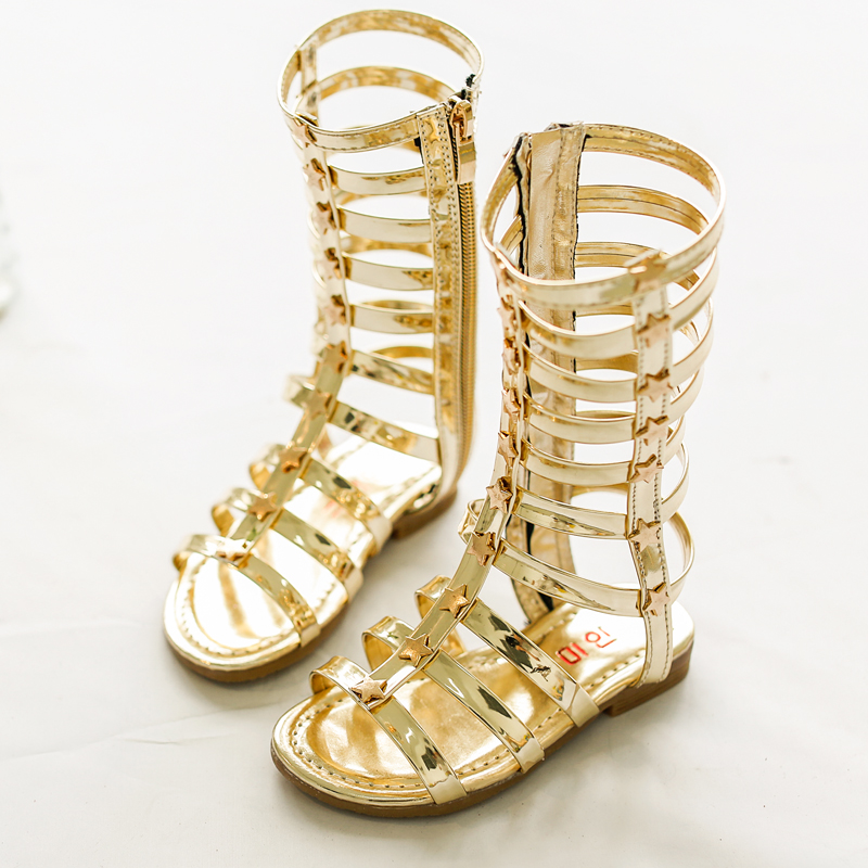2015-summer-shoes-girls-sandals-children-knee-high-gladiator-sandals ...