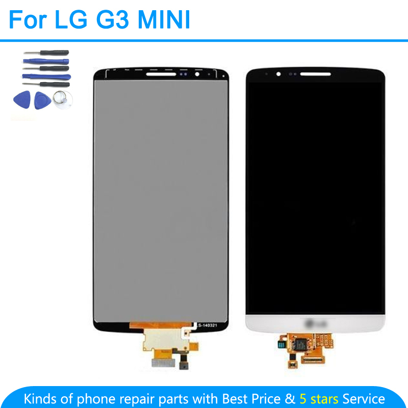 White For LG optimus G3 mini D722 D724 LCD Display Touch Screen Digitizer glass Assembly + tools