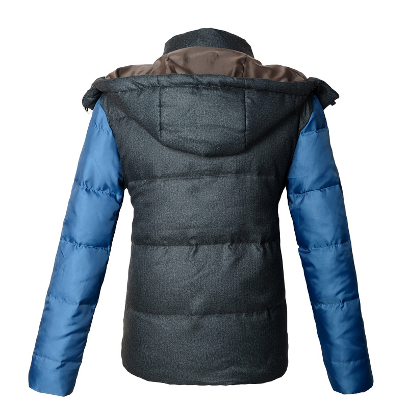 Viishow patchwork design duck down jacket men warm coat winter trench men clothes for outdoor sport