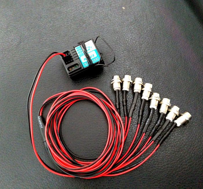 yukala 8 light set 1 10 rc car parts mirror lights rc car remote light blinking