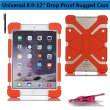 Universal 8.9, 9, 10.1 -12″ inch Tablet Silicone Shockproof Case Light Weight Kids Super Protection Cover Drop Proof Rugged Case