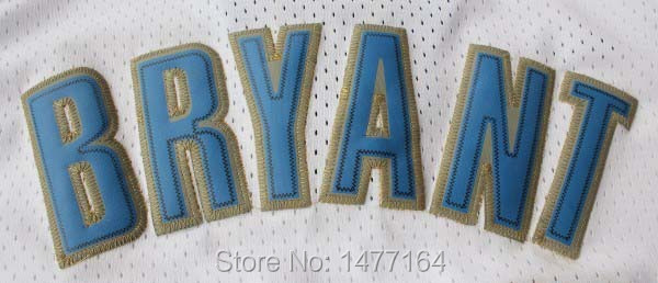 Los Angeles L #24 Kobe Bryant White Signature Jersey_01