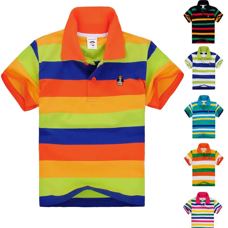 High quality boys polo shirt for kids baby little toddler big boy clothes summer style short
