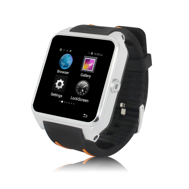   3  WCDMA 850 / 1900 / 2100   Android4.4 os MTK6572 2.0MP  SmartWatch GSM SIM / TF BB82