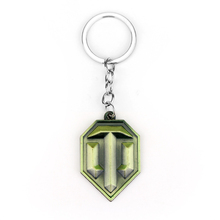 WOT Game Related Products World of Tanks Keychain Tanks flag Key Chain Cool Accessories Jewelry Wholesale Gift for Men Boyfriend