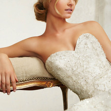 2015 Elegent Custom Made Sweetheart Removable jacket Mermaid Court Train Hidden Zipper Back Wedding Dresses Bridal