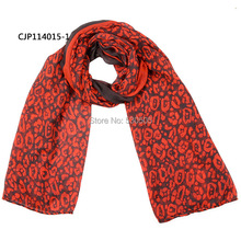 Naqsh New Funky Neon Leopard Print Fashion Scarf Wrap 10pcs/lot mixed color