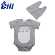 Baby romper suit summer triangle with short sleeves, dress made of pure cotton men and women climb clothes baby is thin