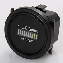 Free shipping RL BI002 Round LED Battery Indicator 12v 24v 36v 48v 72v RV S Golf